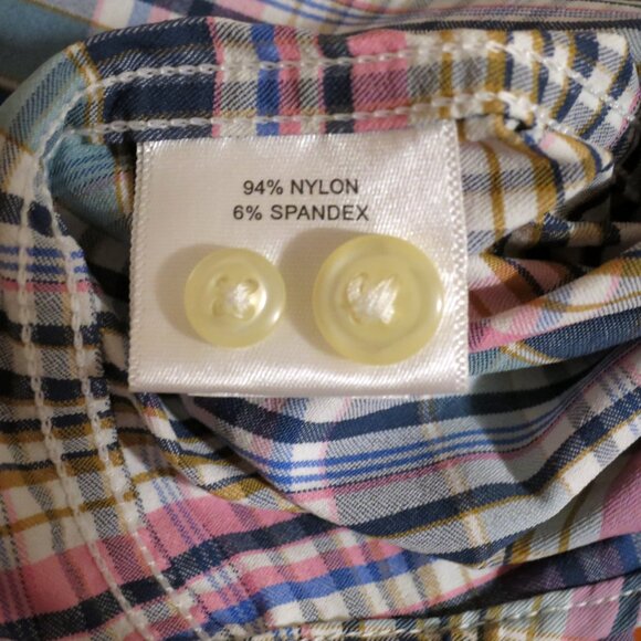 Peter Millar Shirt Mens XL Summer Comfort Long Sleeve Button Blue Pink Striped - Picture 6 of 6